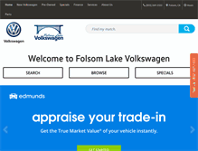 Tablet Screenshot of folsomlakevw.com